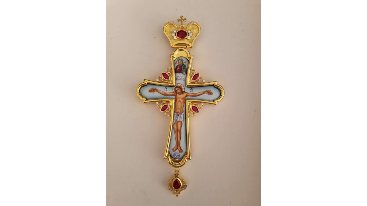 Pectoral cross silver 1-04